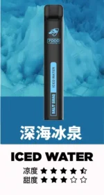 鯊克7000口 拋棄式電子煙｜Salt Shaq 7000 Puffs一次性煙桿 經典回歸 正品保固 小黑條：圖片 10